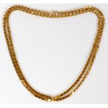 14KT YELLOW GOLD NECKLACE, L 30": A 14kt yellow gold chain necklace, L.30".