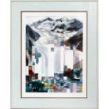 ANN MILETICH-WARDER, LITHOGRAPH 20" X 15" ALASKA: Pencil signed. 331/500. Juneau Alaska artist.