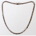 14KT WHITE GOLD CHAIN, L 22": Weights 5 grams.