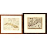 ANTIQUE BOOK PAGES, MAPS OF PERU & CUBA, TWO, H 6 1/2" W 8": Including a map of Peru, and a map of
