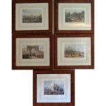 CLARK & DUBOURG LITHOGRAPHS, NAPOLEONIC BATTLES, 1818, 5 PCS, H 8", W 11": A. Anecdote of the