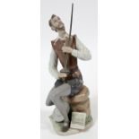 LLADRO PORCELAIN FIGURE OF DON QUIXOTE,  'ORATION', H 9 1/2", #5357: Number 5357.