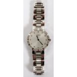 GENEVE 18KT GOLD & 0.50CT DIAMOND WATCH: An  18kt white gold lady's watch, featuring 0.50  carats of