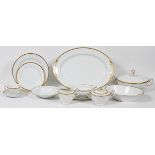 NORITAKE PORCELAIN DINNER SERVICE, 123 PIECES:   Service includes: 24 dinner plates, 12 salad