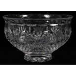 WATERFORD CRYSTAL CENTERPIECE H 6" DIA 9.5":   Signed Waterford.