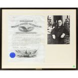 PRESIDENT WILLIAM MCKINLEY, SIGNED APPOINTMENT DOCUMENT, 1899, H 19", W 25" Dated 12-26-1899.