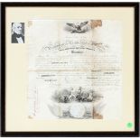 PRESIDENT JAMES K. POLK, SIGNED NAVAL APPOINTMENT DOCUMENT, 1847, H 15", W 17" Document dated 3-6-