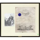 PRESIDENT ANDREW JOHNSON, SIGNED APPOINTMENT DOCUMENT, 1867, H 23", W 19" Dated 3-23-1867.