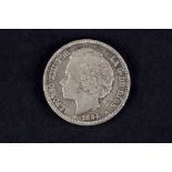 2 pesetas de plata. Alfonso XIII. 1894. Madrid. PG-V.Preciosa, la más rara de 2 ptas.
