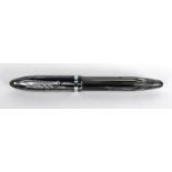 Sheaffer grey striped fountain pen : FOR CONDITION REPORTS AND TO BID LIVE VISIT WWW.