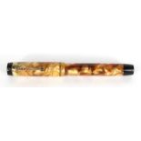 Parker duofold fountain pen with 14k nib : FOR CONDITION REPORTS AND TO BID LIVE VISIT WWW.