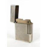 Silver plated Dupont pocket lighter : FOR CONDITION REPORTS AND TO BID LIVE VISIT WWW.
