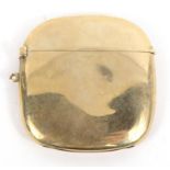 S.Mordan 9ct gold vesta, SM&CO Chester 1908, 5cm in length : FOR CONDITION REPORTS AND TO BID LIVE