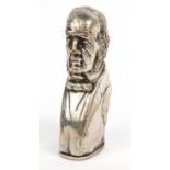 Novelty silver plated Political interest Gladstone vesta of, 5.5cm high : FOR CONDITION REPORTS