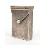 Novelty Victorian silver vesta in the form of a box with a flip up lid, WN & HD London 1893, 4cm