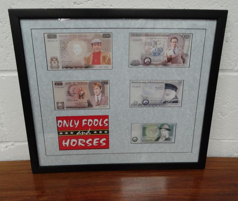 Display of Only Fools And Horses bank notes : For Condition Reports please visit www.