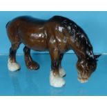 Beswick China shire horse, 13.5cm high : For Condition Reports please visit www.eastbourneauction.