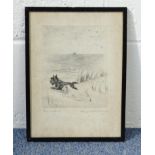 Pencil signed Margueritte Kirmse etching titled 'Sea Urchins', 29cm x 21cm : For Condition Reports