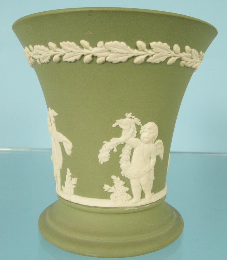 Collectable china including Wedgwood Jasperware items, hand painted Goebel China figures, etc :