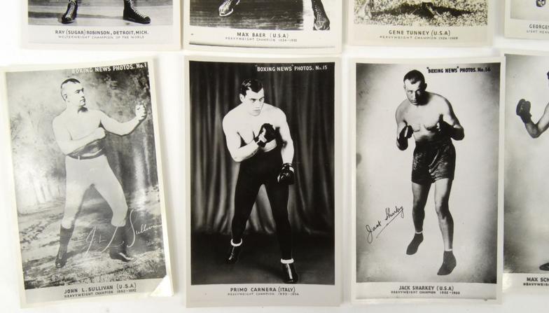 Selection of photographic Boxing News photographs with various world boxers including Jack Dempsey : - Image 3 of 3