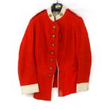 Military interest Northamptonshire Regiment red coat, stamped 2612 : For Condition Reports please