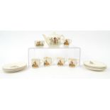 Boxed Beswick Disney childs teaset, printed with views of Mickey Mouse, Donald Duck, Bambi, etc,