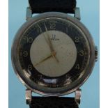 Vintage Omega stainless steel gentleman's wristwatch, 3.5cm diameter : For Condition Reports