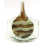 Mdina axe head glass vase, 27cm high : For Condition Reports please visit www.eastbourneauction.com