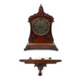 Victorian mahogany bracket clock - Williams and Com, 13 and 14 Strand, London, the fusée movement