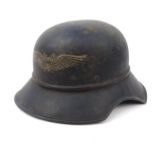 Military interest WWII German Army Luftschutz helmet : For Condition Reports please visit www.