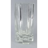 Tapio Wirkkala 'Italia Arcadia' abstract clear glass vase, numbered 3571 to base, 27cm high : For