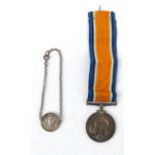 Military interest World War I medal for SERGEANT H. CLARK ER SCOTS, together with identity