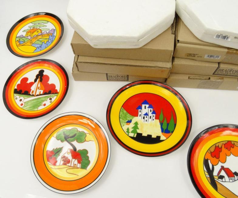 Eight Wedgwood Clarice Cliff limited edition plates : For Condition Reports please visit www. - Image 3 of 4