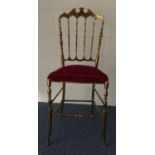 Chiavari 1950s brass chair : For Condition Reports please visit www.eastbourneauction.com