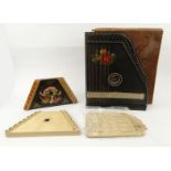 Three wooden zithers : For Condition Reports please visit www.eastbourneauction.com