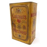 Coleman's Mustard advertising tin safe 'By Appointment to HM The King ', 40cm high : For Condition