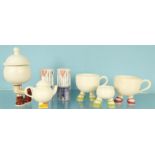 Carltonware walking ware items including a miniature teapot and a pair of sifters, the largest