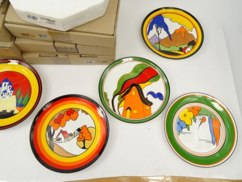 Eight Wedgwood Clarice Cliff limited edition plates : For Condition Reports please visit www. - Image 2 of 4