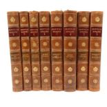 Grenville Memoirs eight leather bound volumes Queen Victoria, George IV and William IV, London