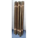 Large collection of antique brass stair rods, 156cm long : For Condition Reports please visit www.