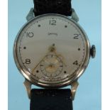 Vintage Smiths gentleman's wristwatch, 3cm diameter : For Condition Reports please visit www.