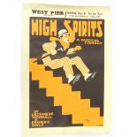 Alfred Leete High Spirits - poster of West Pier, Brighton, 62cm x 43cm : For Condition Reports