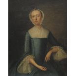 Antique English School oil onto canvas portrait of a female, gilt framed, 29cm x 23cm : For