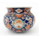 19th century oriental hand painted Imari patterned bowl, 13cm high : For Condition Reports please