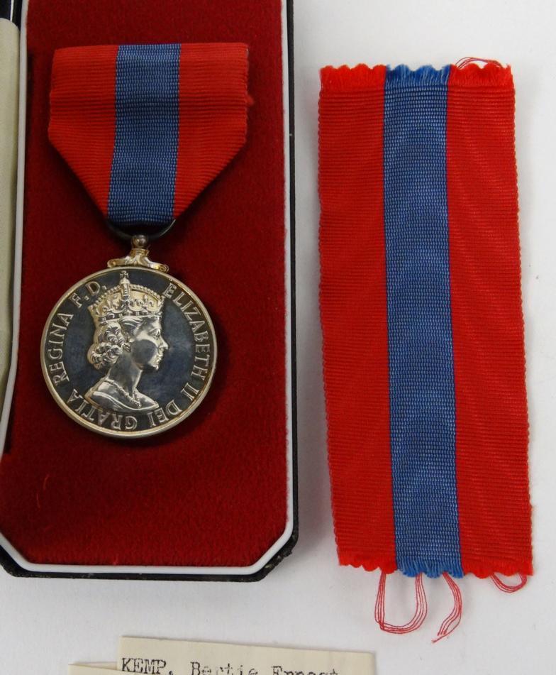 Military interest boxed World War II medals, together with a boxed Imperial Service medal for BERTIE - Image 3 of 6