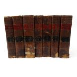 Henry on The New Testament, Old Testament and Miscellaneous Works - seven leather bound volumes,