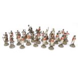 Military interest selection of hand painted lead American soldiers, the largest 12cm high : For