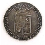 1689 silver half crown, 3.5cm diameter : For Condition Reports please visit www.eastbourneauction.
