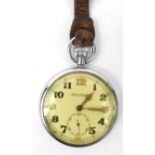 Military interest Jaeger LeCoultre pocket watch, G.S.T.P.262169 to back : For Condition Reports