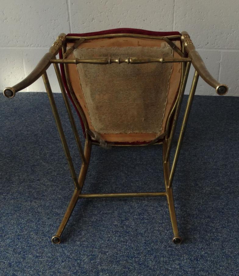 Chiavari 1950s brass chair : For Condition Reports please visit www.eastbourneauction.com - Image 4 of 4